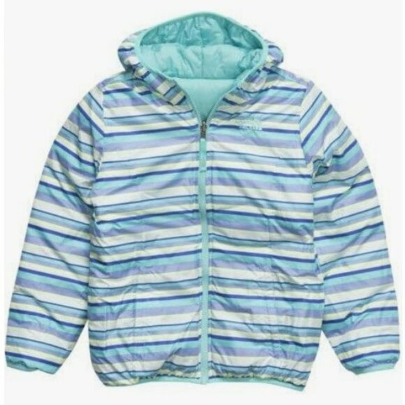 The North Face Girls Full Zip Reversible Puffer Jacket Size L